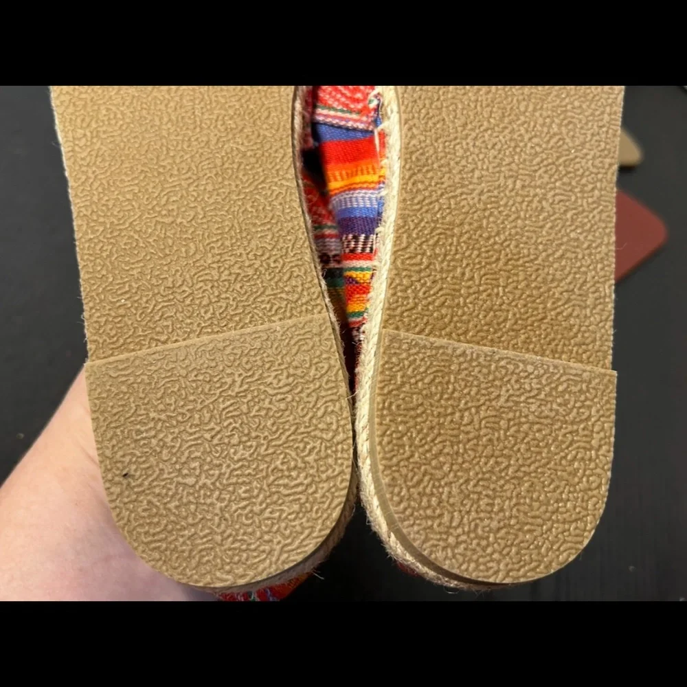 Minnetonka Pam Espadrilles Frisco Stripe Multicolor Womans 10